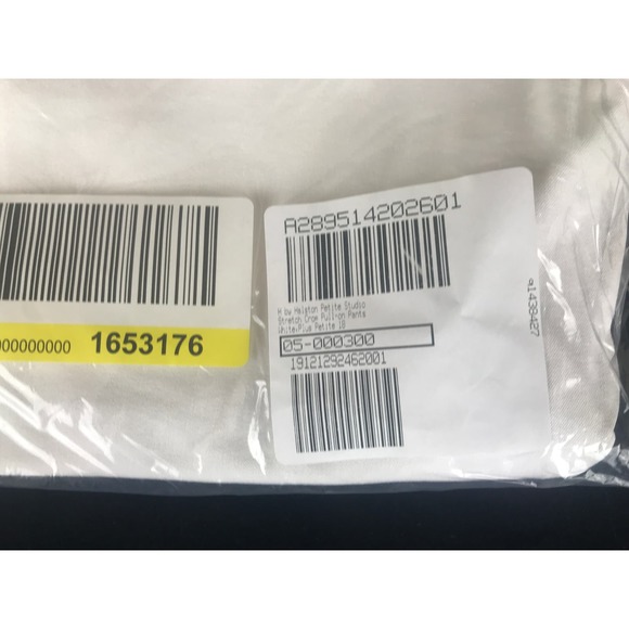 H by Halston Studio Stretch Crop Petite Pull-on Pants White 18P New A289514 - Picture 4 of 4